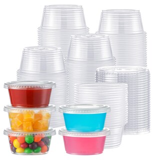 Foto 1 | Vasos Aozita Para Porciones 100 Juegos 100 Ml Con Tapas De Plástico Transparente - Venta Internacional.