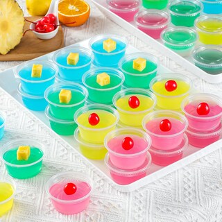 Foto 5 | Vasos Aozita Para Porciones 100 Juegos 100 Ml Con Tapas De Plástico Transparente - Venta Internacional.