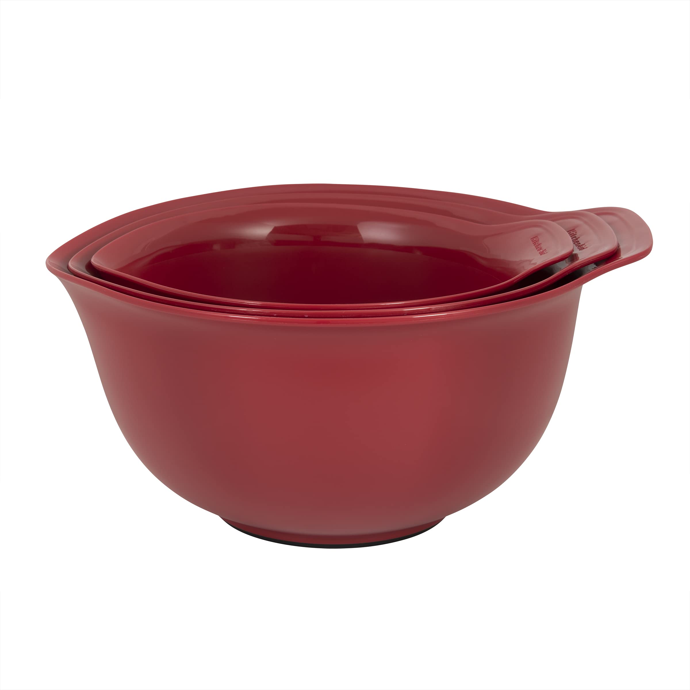 Foto 1 | Juego De 3 Tazones De Plástico Para Mezclar Kitchenaid  Universales  Anidados - Venta Internacional.