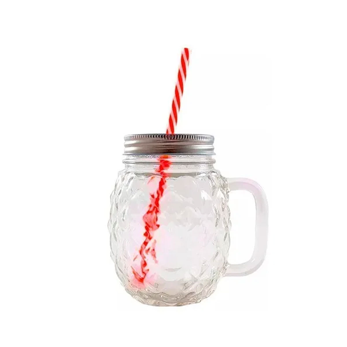 Foto 4 pulgar | Set de 3 pz Frasco de Vidrio Piña Drink Lab Transparente 16oz./ 473ml.