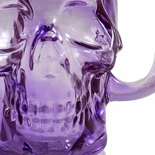 Foto 3 | Frasco de Vidrio Calavera Morado 16oz./473ml. Drink Lab - 12 Piezas