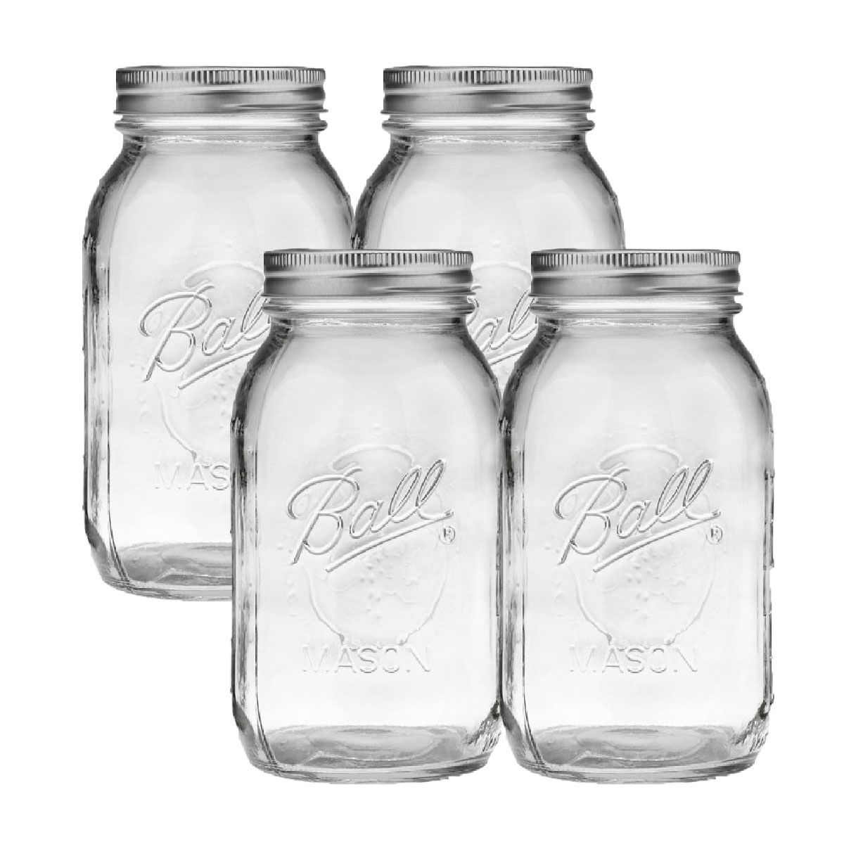Foto 2 pulgar | Frascos Mason Jar Ball 4pz 32oz/946ml color Transparente