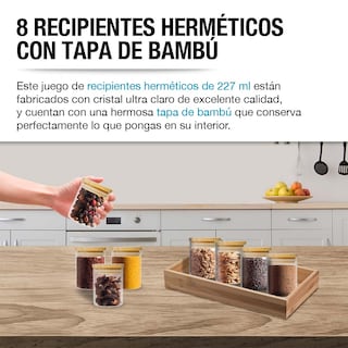 Foto 6 | Recipientes con Tapa Casa Litus 8 Piezas