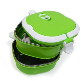 Foto 3 | Recipiente Para Comida 2 Niveles Cuadrado Easy Go Verde