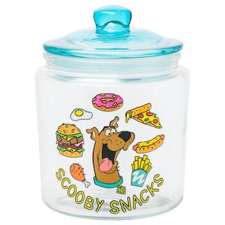 Foto 1 | Tarro de Cristal Plateado con Diseño de Comida de Buffalo Scooby Doo 15 cm con Tapa - Venta Internacional