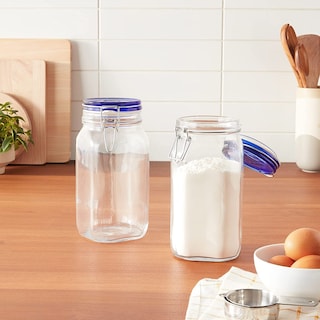 Foto 6 | Frascos De Vidrio Para Almacenamiento De Alimentos Bormioli Rocco Fido 1,5 L (paquete De 2) - Venta Internacional.
