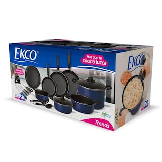 Foto 8 | Batería De Cocina Ekco Trends 21 Piezas De Aluminio