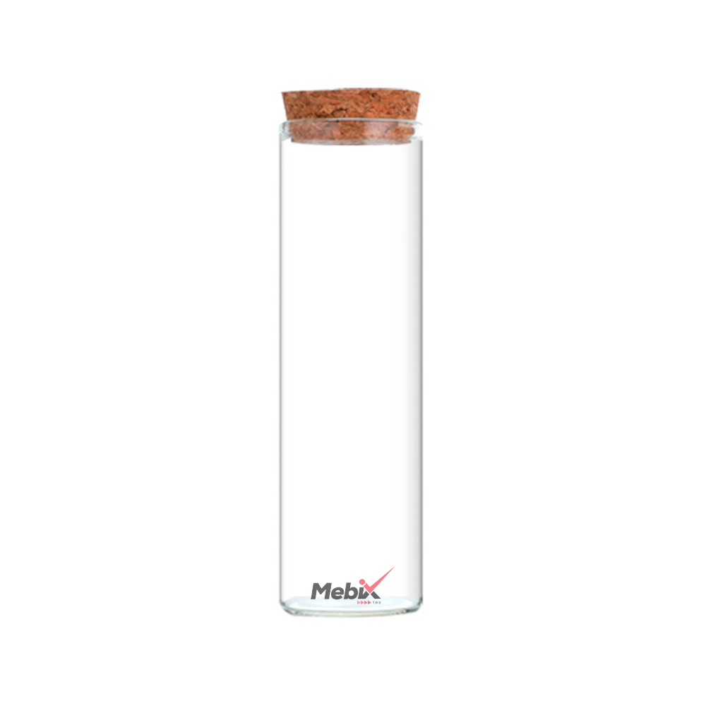 Set de 20 piezas Tubo de Vidrio con Tapón de Corcho
