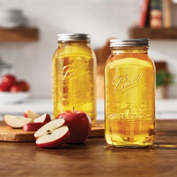 Foto 3 pulgar | Bola Mason Jars, 64 Oz/1.9 L, Con Tapas Y Correas, Paquete De 2 Unidades, Vidrio Transparente - Venta Internacional.