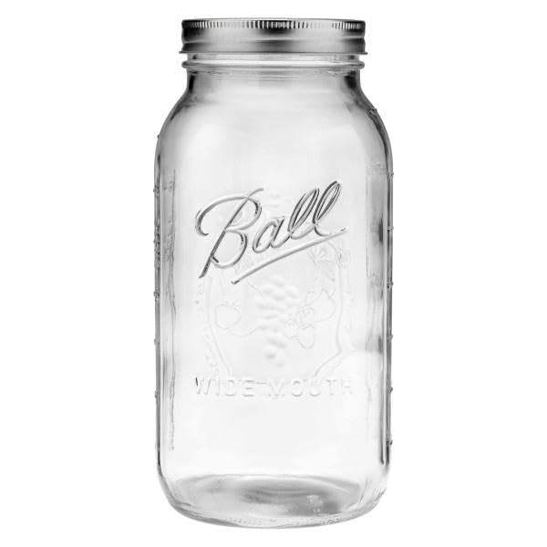 Foto 5 pulgar | Bola Mason Jars, 64 Oz/1.9 L, Con Tapas Y Correas, Paquete De 2 Unidades, Vidrio Transparente - Venta Internacional.