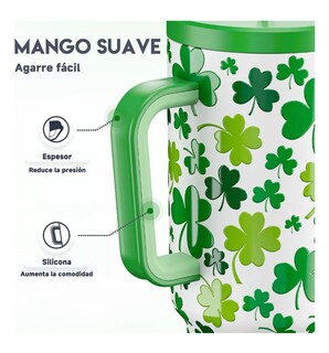 Foto 2 | Vaso Térmico Acero Inoxidable Calor/frío Dos Picos 40oz Verde