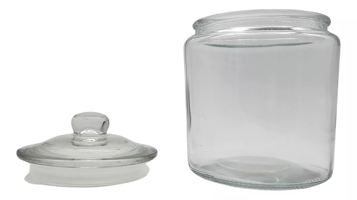 Foto 4 pulgar | Tarro Galletero De Vidrio + Termo De Agua De Regalo Güish