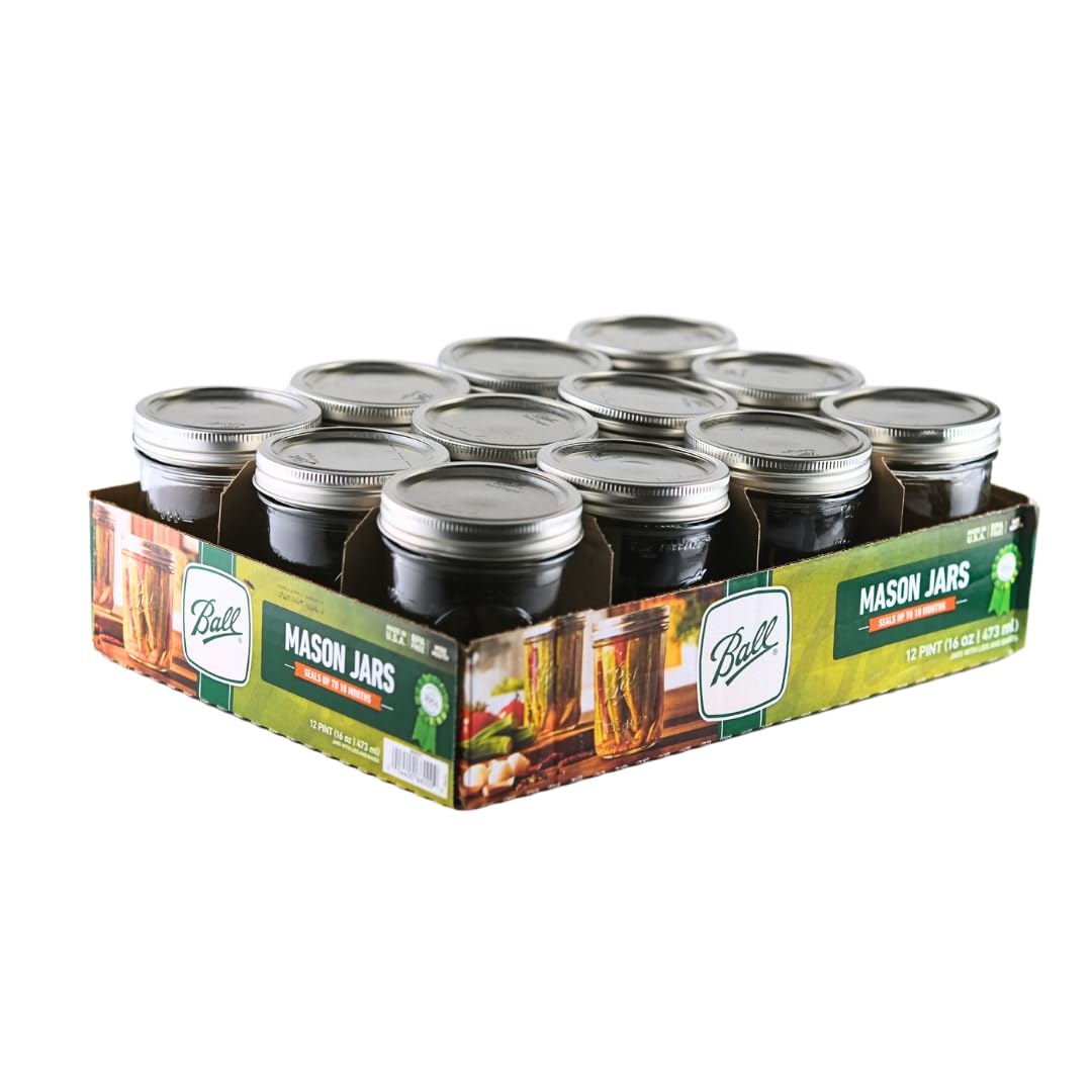 Foto 2 pulgar | Bola De Cristal, 473 Ml, Boca Ancha Con Tapa Y Bandas, Paquete De 12 - Venta Internacional.