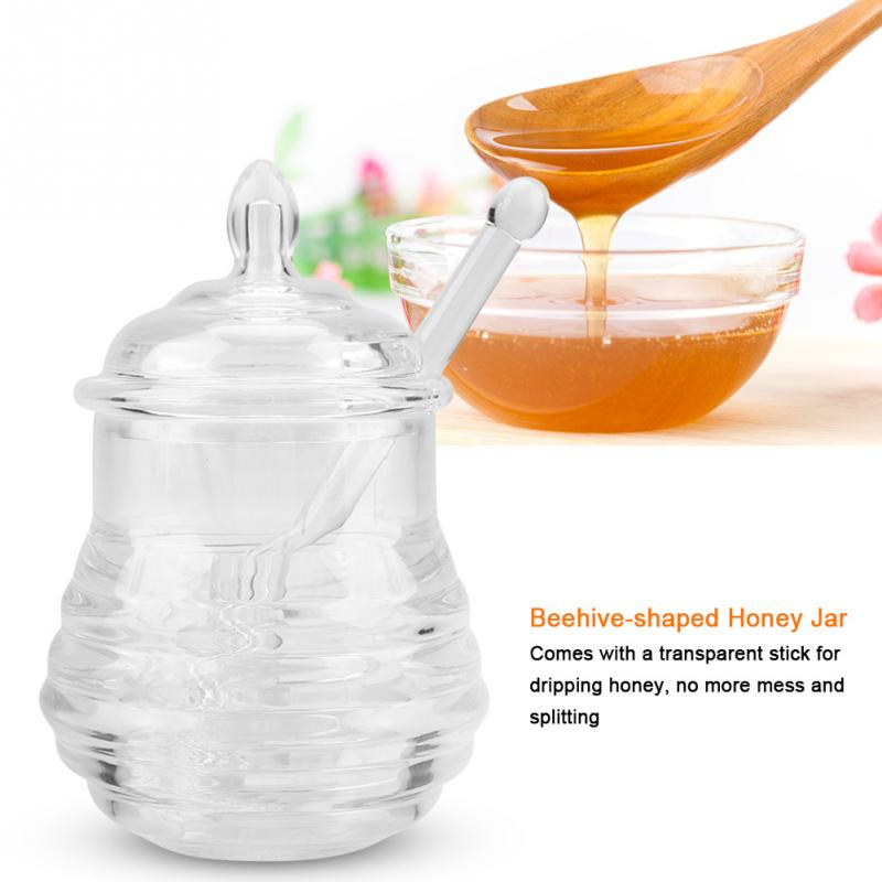 Foto 2 pulgar | Tarro De Miel Sanlin Beans Transparent Beehive 245 Ml Con Gotero - Venta Internacional.