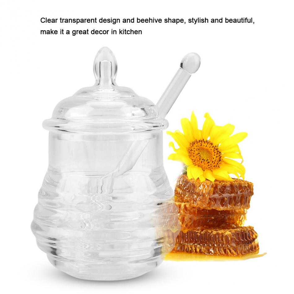 Foto 3 pulgar | Tarro De Miel Sanlin Beans Transparent Beehive 245 Ml Con Gotero - Venta Internacional.