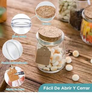Foto 3 | 12 Xtellar Tarros De Velas Vacios Frascos De Vidrio Con Tapa 200 Ml