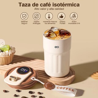 Foto 4 | Botella Inteligente Térmica Para Café Y Agua 450ml Eo Safe Imports Esi-19433 Blanco