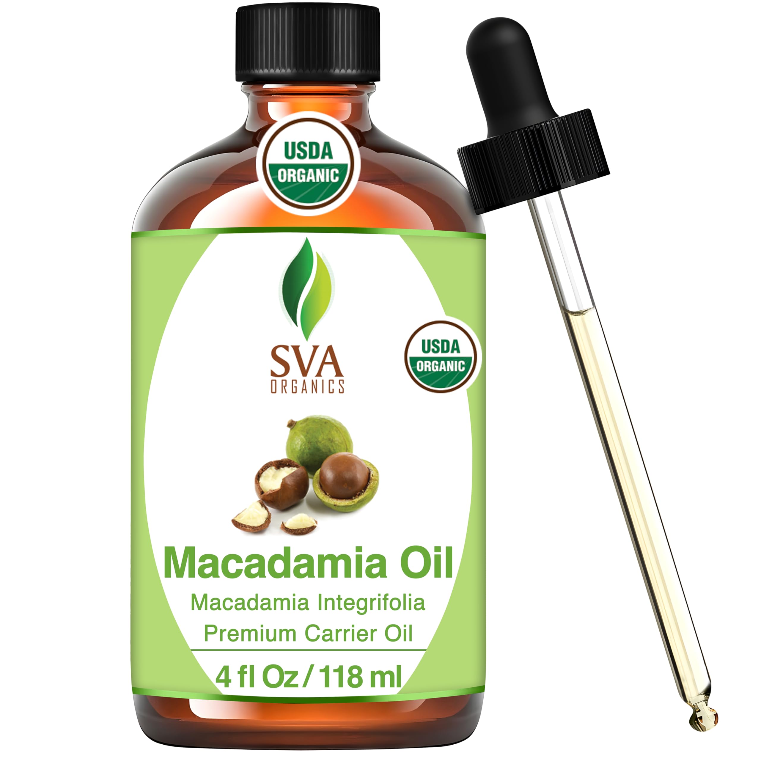 Foto 2 pulgar | Aceite De Semillas De Macadamia Orgánico Sva 120 Ml, 100% Natural, Prensado En Frío - Venta Internacional.