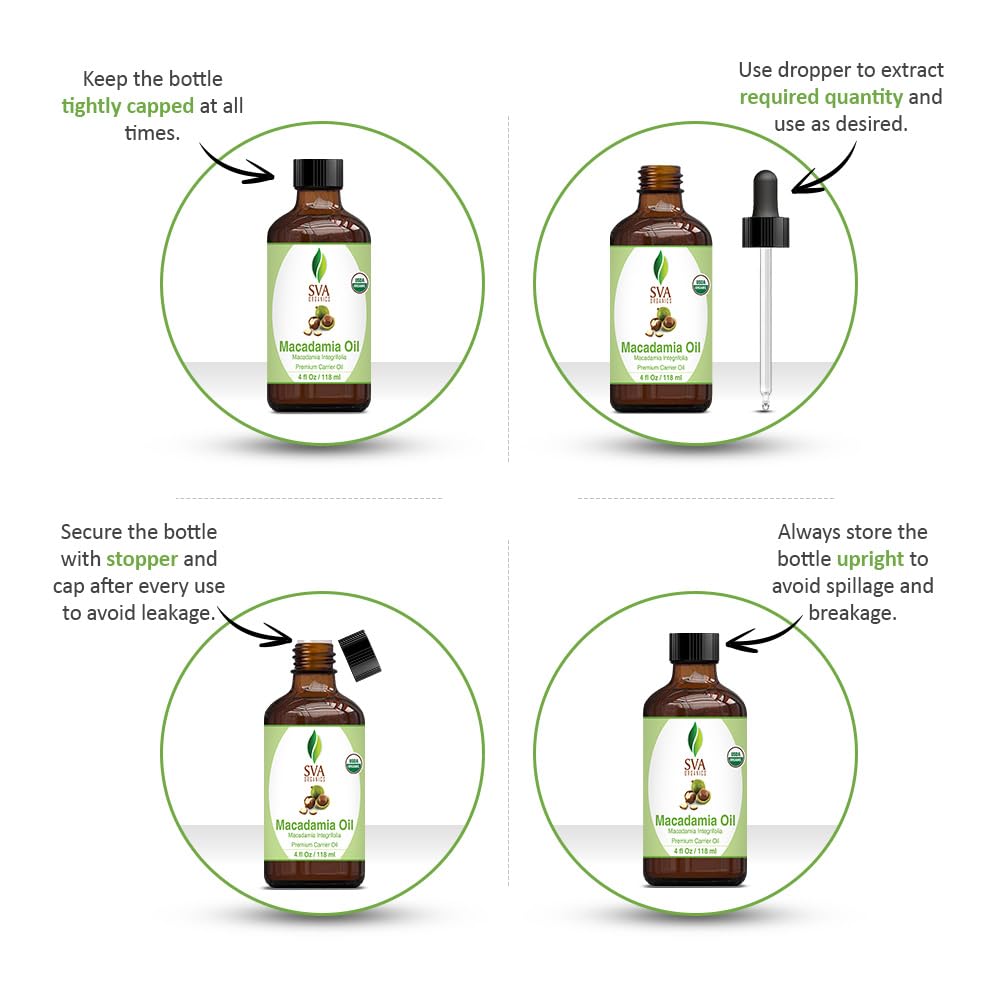 Foto 2 | Aceite De Semillas De Macadamia Orgánico Sva 120 Ml, 100% Natural, Prensado En Frío - Venta Internacional.