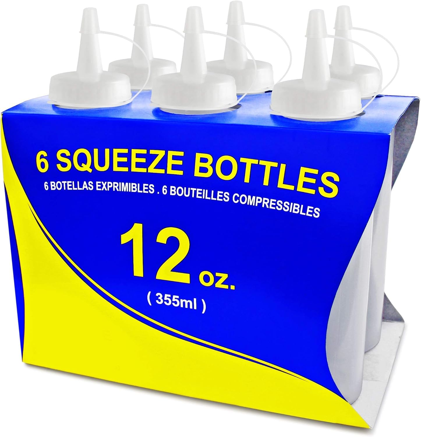 Foto 1 | Botella Squeeze New Star Restaurant Quality, 350 Ml, Juego De 6 Unidades, Transparente - Venta Internacional.