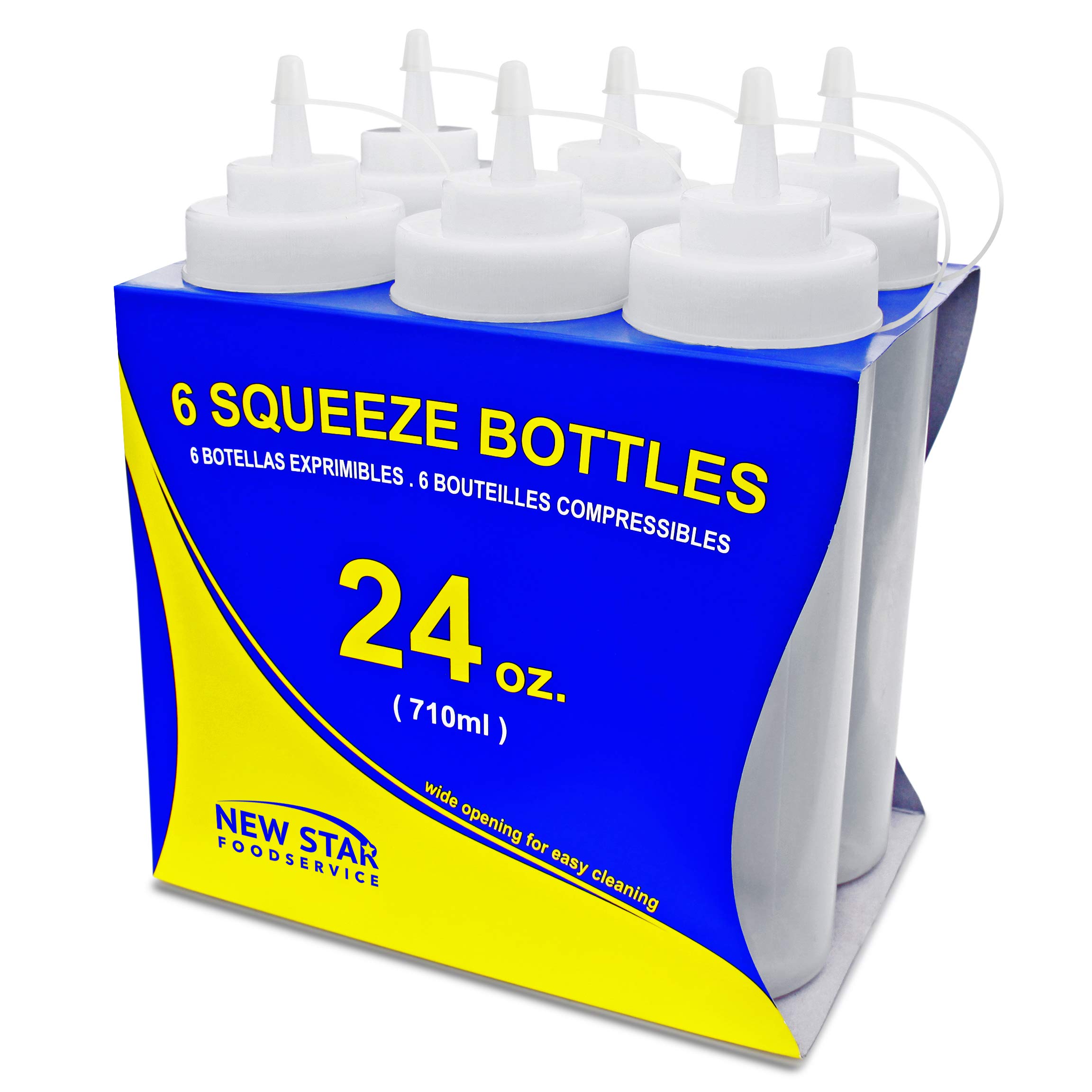 Foto 2 | Botellas Exprimibles New Star Foodservice 6 Piezas 710 ml-Venta Internacional