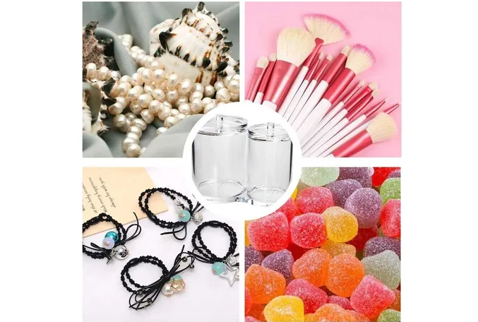 Foto 5 pulgar | Xtellar Elegante Juego De 3 Cajas De Almacenamiento Para Brochas Cosméticas, Con Tapa