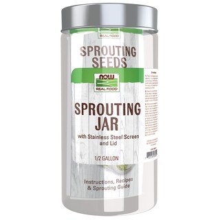 Foto 1 | Jarra Sprouting Jar Now Foods Con Rejilla De Acero Inoxidable, 1 Litro - Venta Internacional.