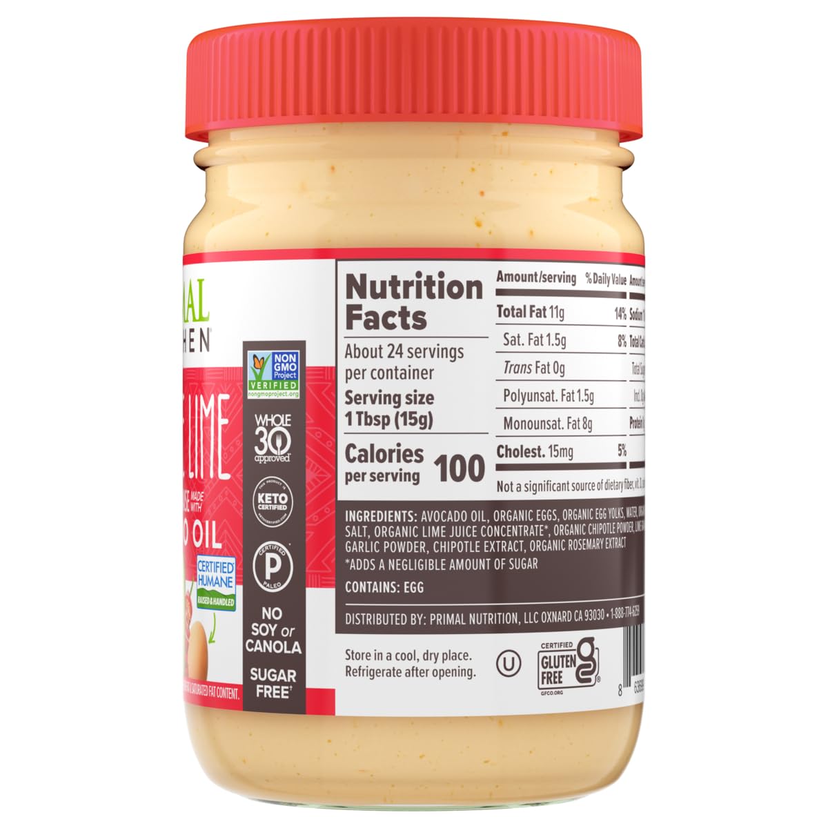 Foto 3 pulgar | Aceite De Mayonesa Primal Kitchen Con Chipotle  Lima Y Aguacate  350 Ml - Venta Internacional.