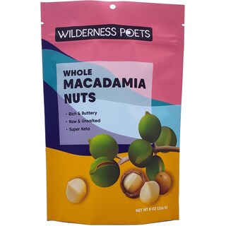 Foto 1 | Nueces De Macadamia Wilderness Poets Crudas Sin Sal Sin Tostar 225 Ml - Venta Internacional.