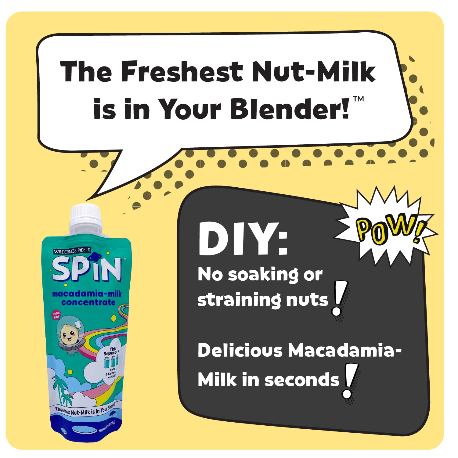 Foto 4 pulgar | Concentrado De Leche De Macadamia Wilderness Poets Spin 240 Ml - Venta Internacional.