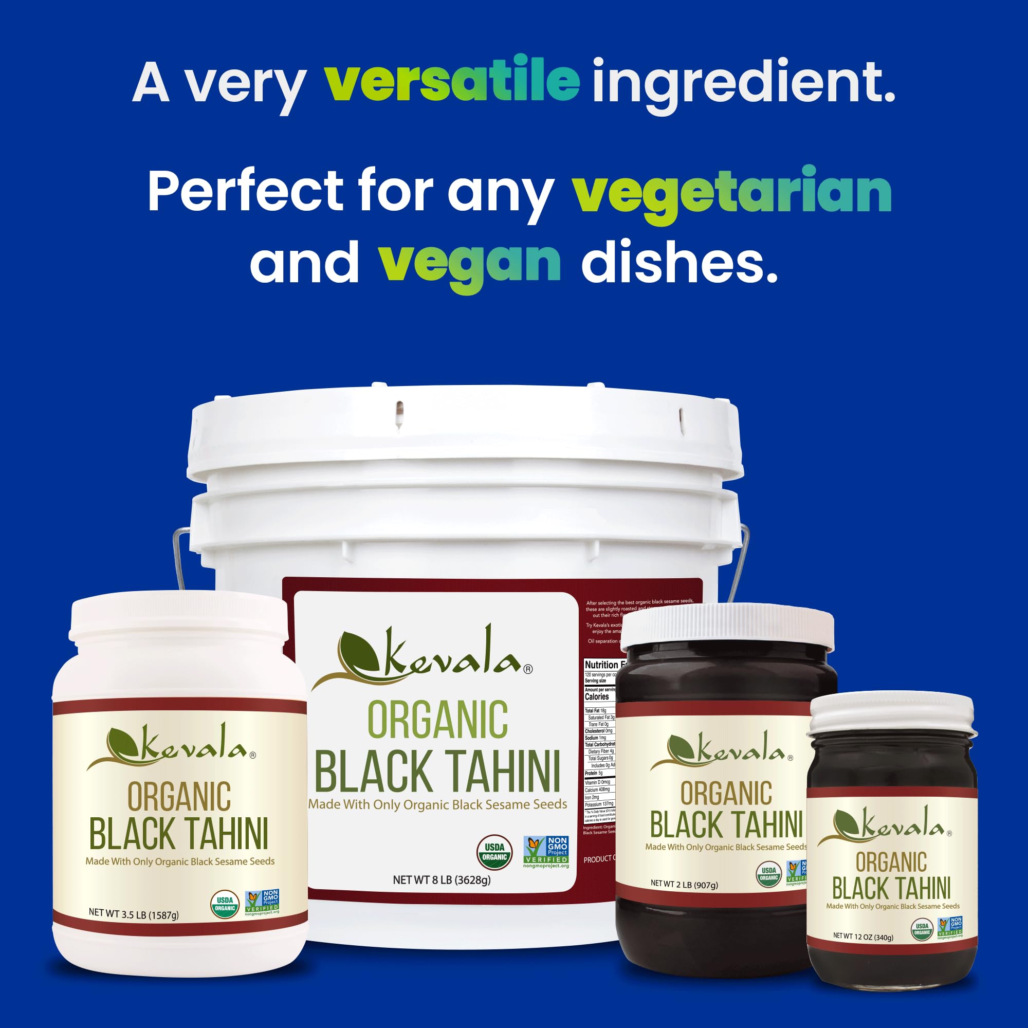 Foto 6 pulgar | Crema De Tahini Con Sésamo Negro Orgánico Kevala 340 G - Venta Internacional.