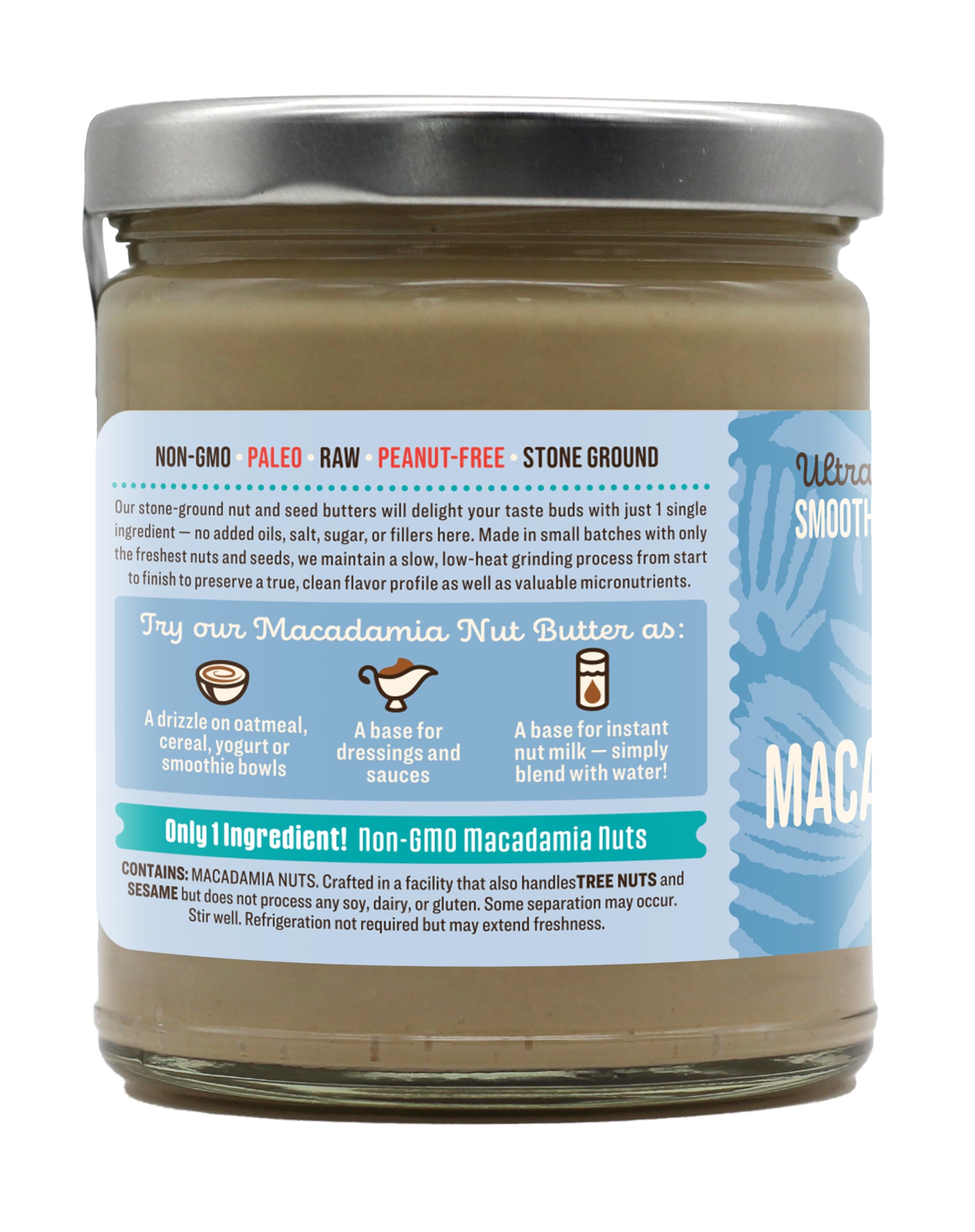 Foto 3 pulgar | Manteca De Macadamia Dastony Raw 240 Ml Sin Cacahuete Paleo Keto - Venta Internacional.