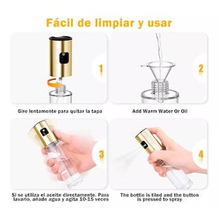 Foto 6 | Dispensador De Aceite Color Dorado Para Uso Doméstico Y Profesional