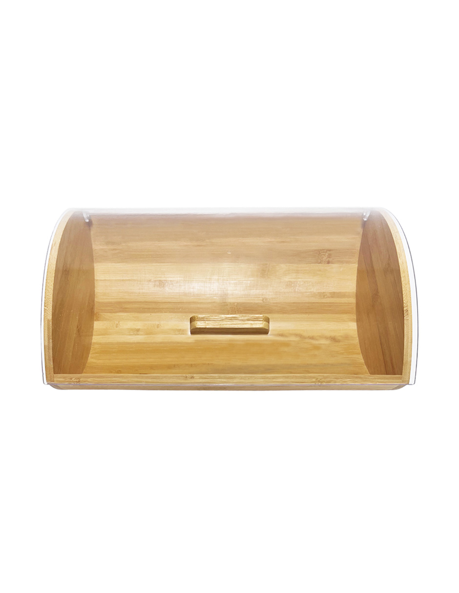Foto 1 | Panera Grande De Bambu Y Domo Transparente 36 X 15 Cm