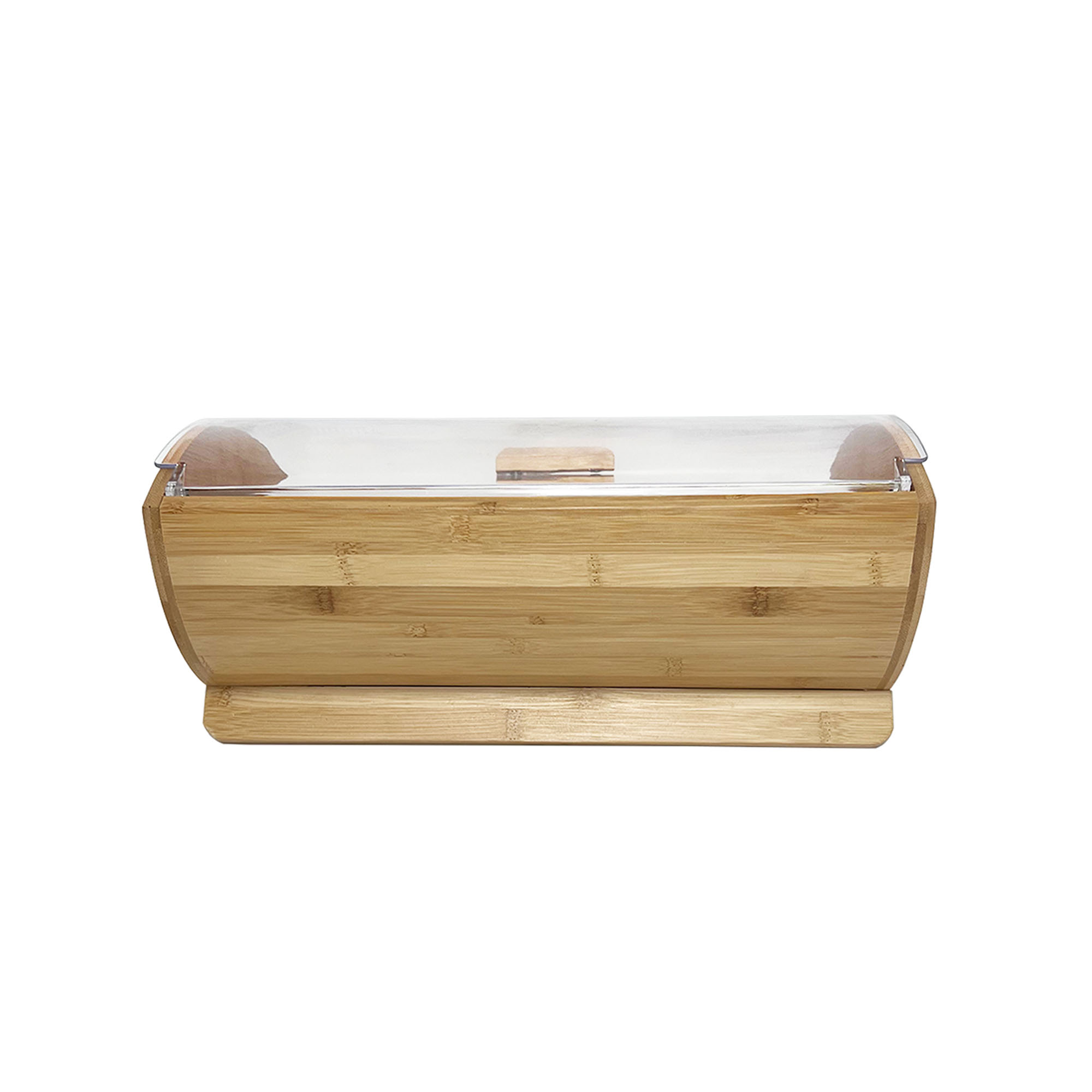 Foto 4 pulgar | Panera Grande De Bambu Y Domo Transparente 36 X 15 Cm