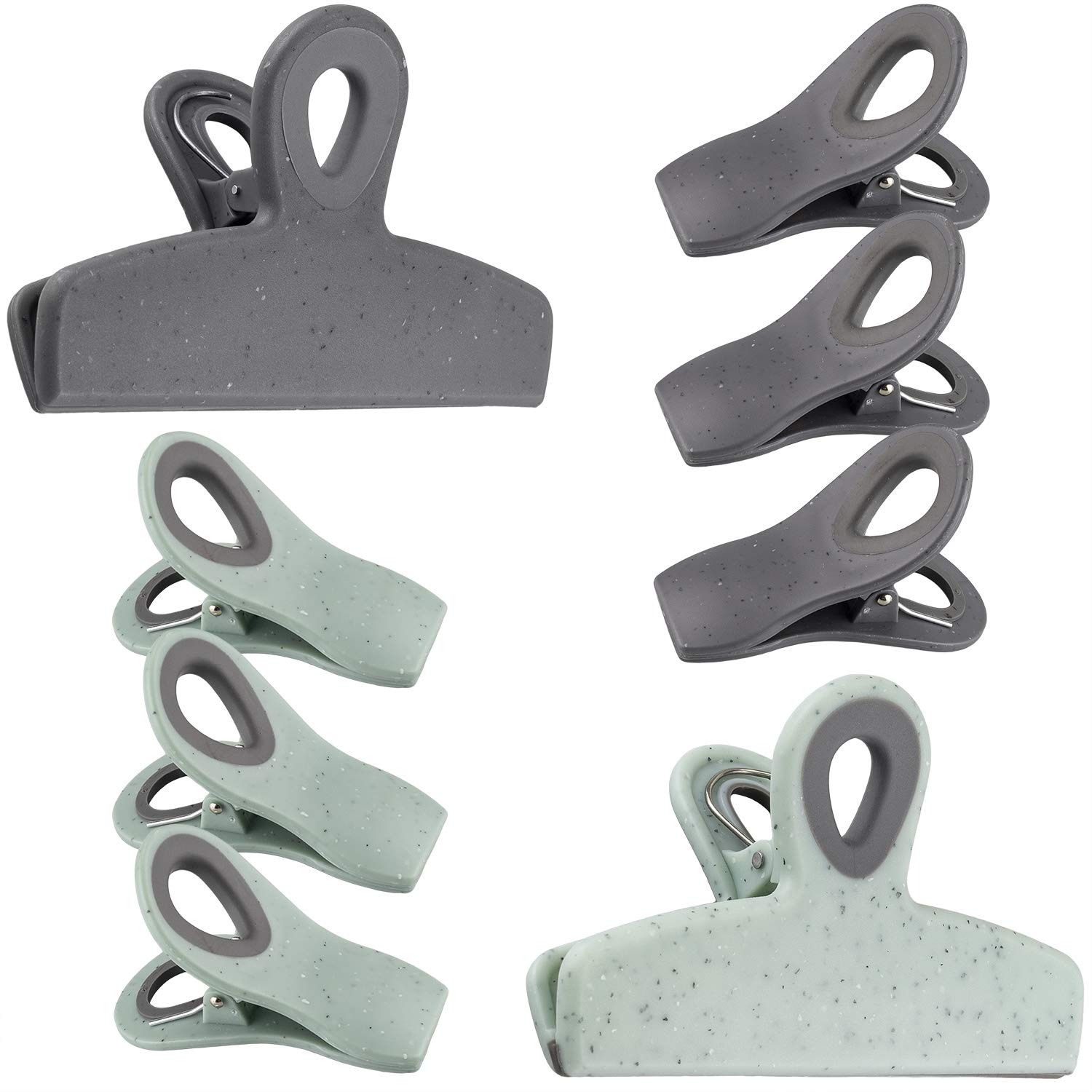 Foto 2 pulgar | Juego De 8 Clips Para Bolsas Cook Con Colores (gris Y Verde Azulado) - Venta Internacional.