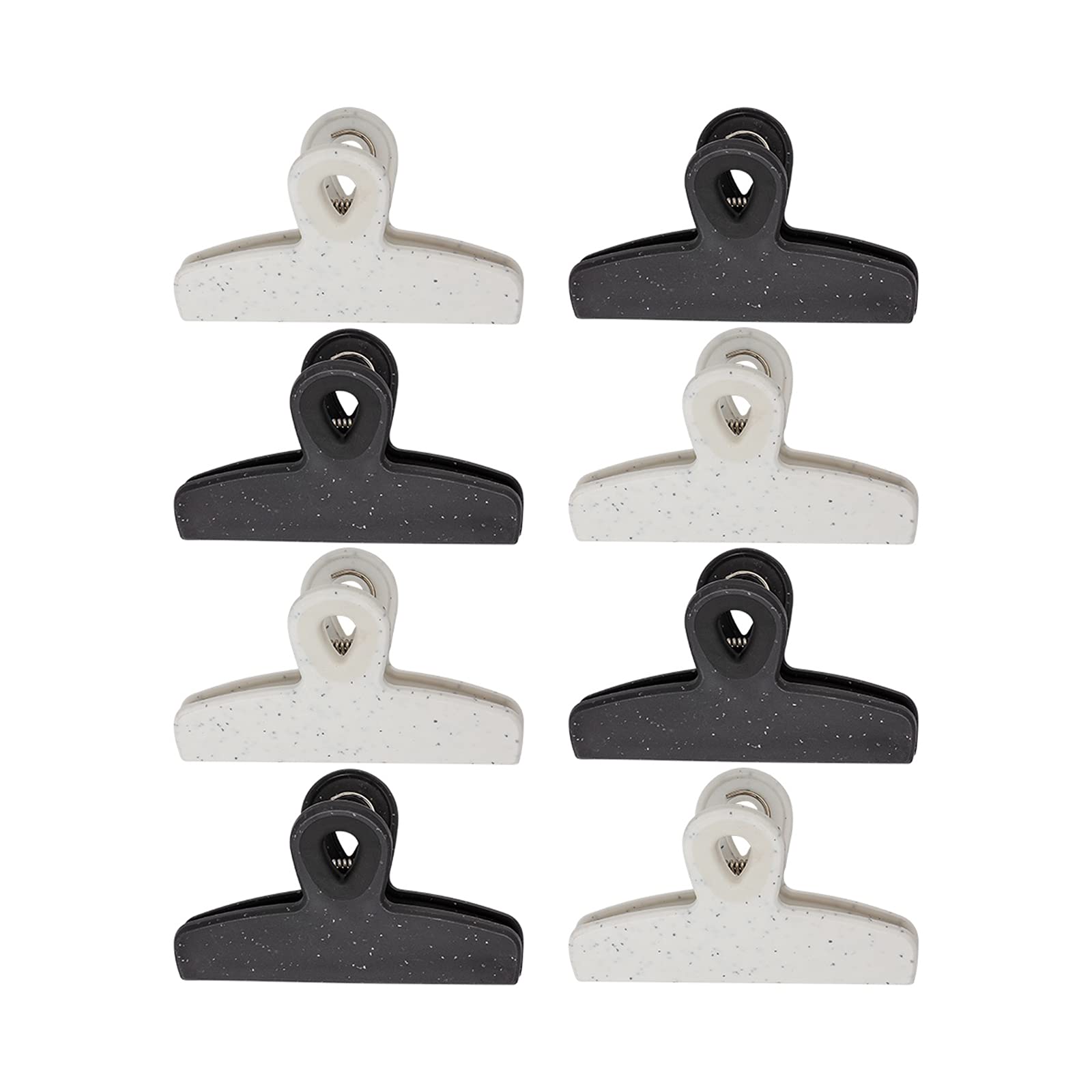 Foto 2 pulgar | Juego De 8 Clips Para Bolsas Cook With Color, Grandes Y Resistentes, Color Blanco Y Negro - Venta Internacional.