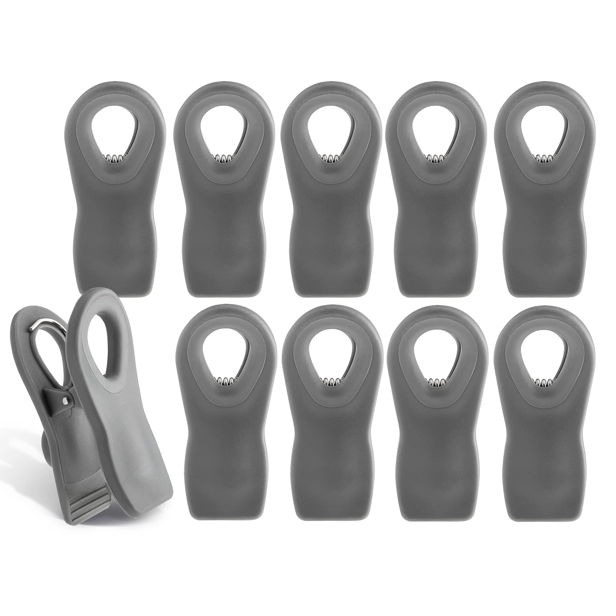 Foto 2 pulgar | Pinzas Para Bolsas Cook With Color, 10 Unidades Con Imán Para Almacenamiento De Alimentos, Color Gris - Venta Inter