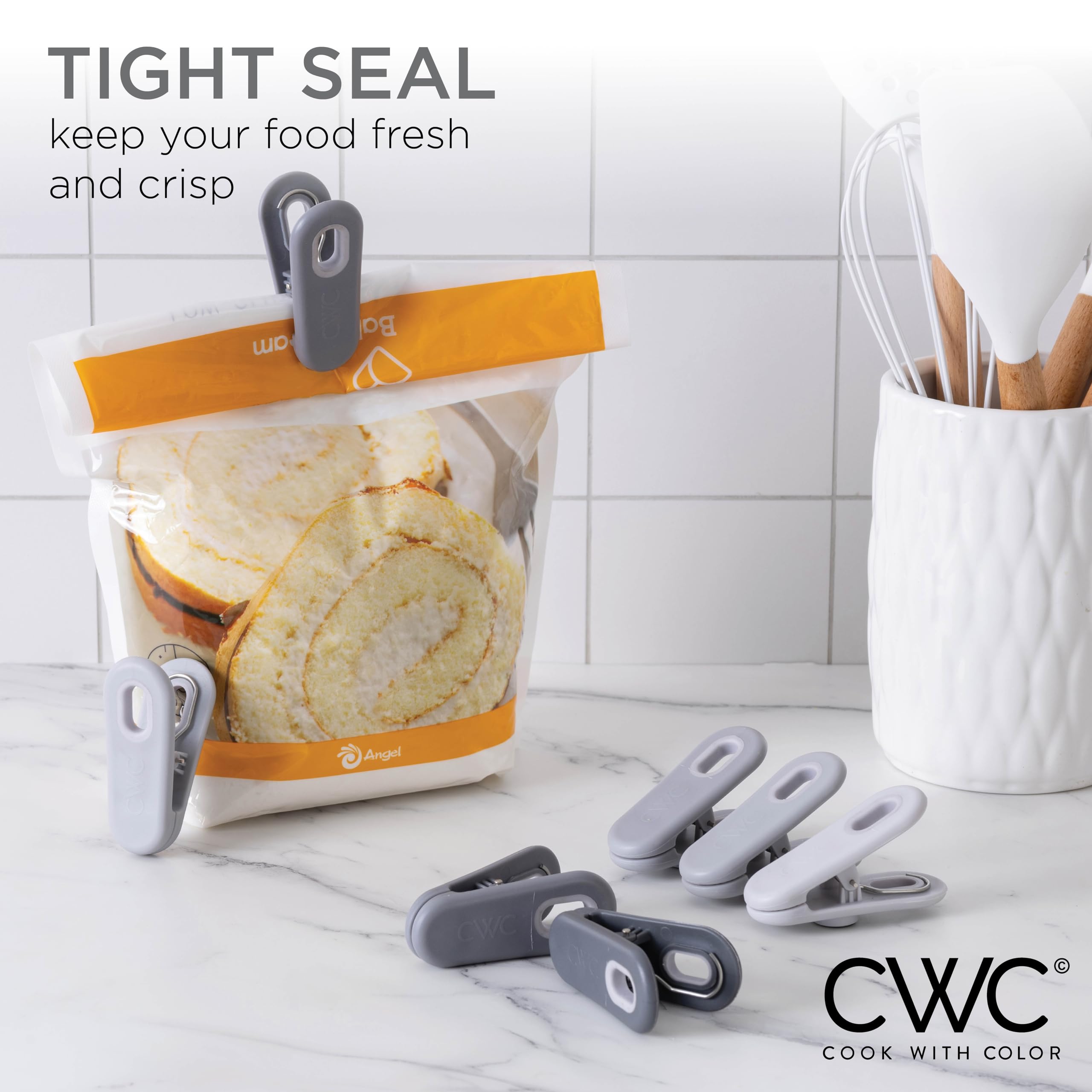 Foto 5 pulgar | Clips Para Bolsas Cook With Color, 10 Unidades, Para Almacenar Alimentos, Sellados Herméticamente - Venta Internacional