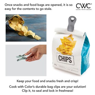 Foto 3 | Juego De Clips Para Bolsas Cook With Color Chip Bags Clips (10 Unidades) - Venta Internacional.