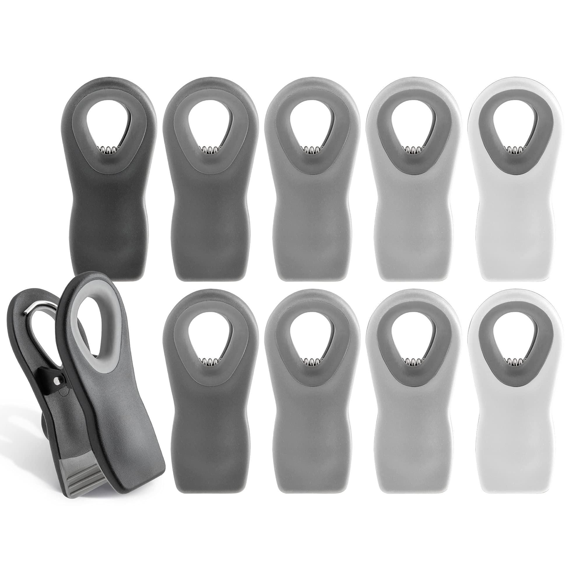 Foto 2 pulgar | Pinzas Para Bolsas Cook With Color, 10 Unidades Con Imán Para Almacenamiento De Alimentos, Color Gris - Venta Inter