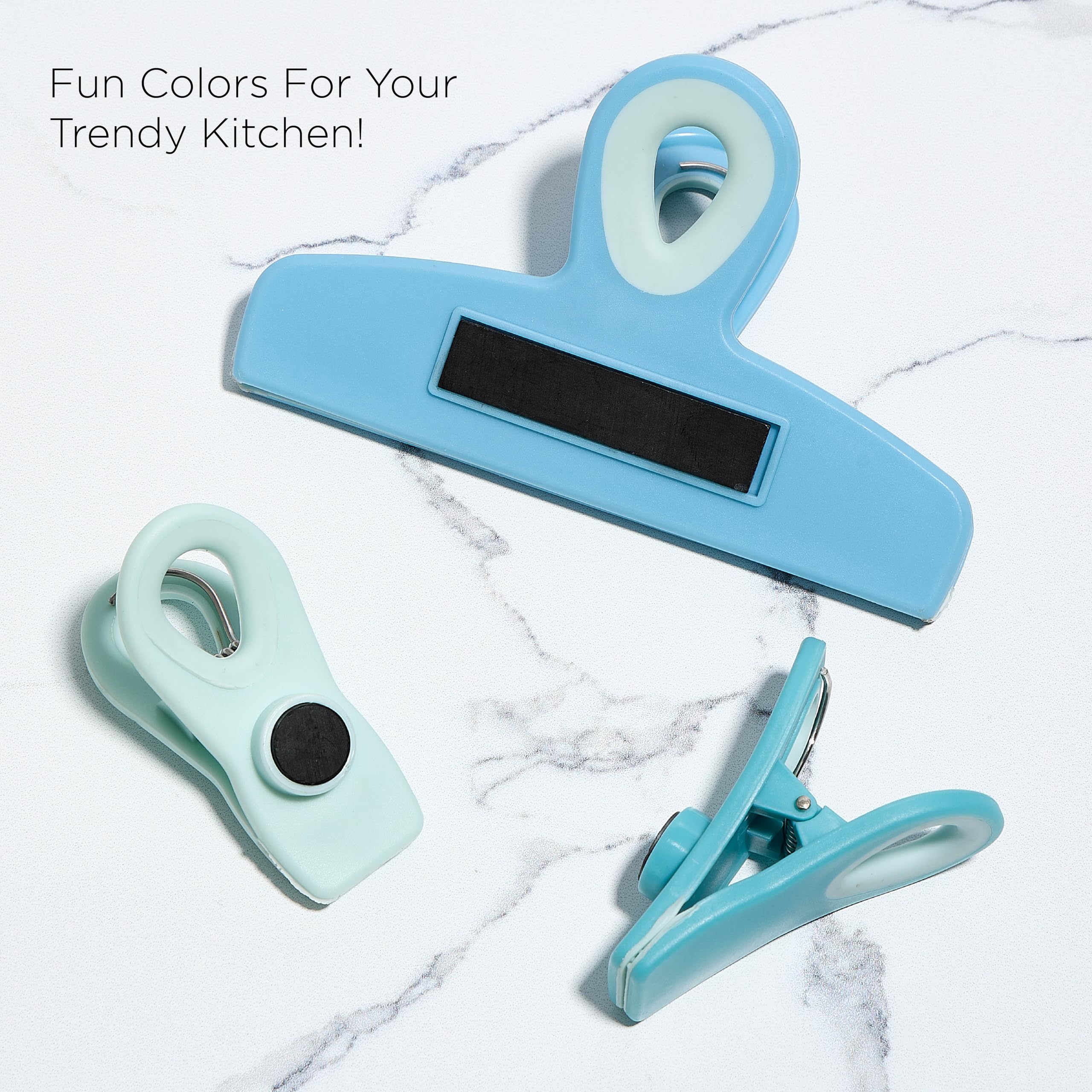 Foto 5 | Juego De 8 Clips Para Bolsas Cook With Color (2 Grandes Y 6 Imanes) - Venta Internacional.