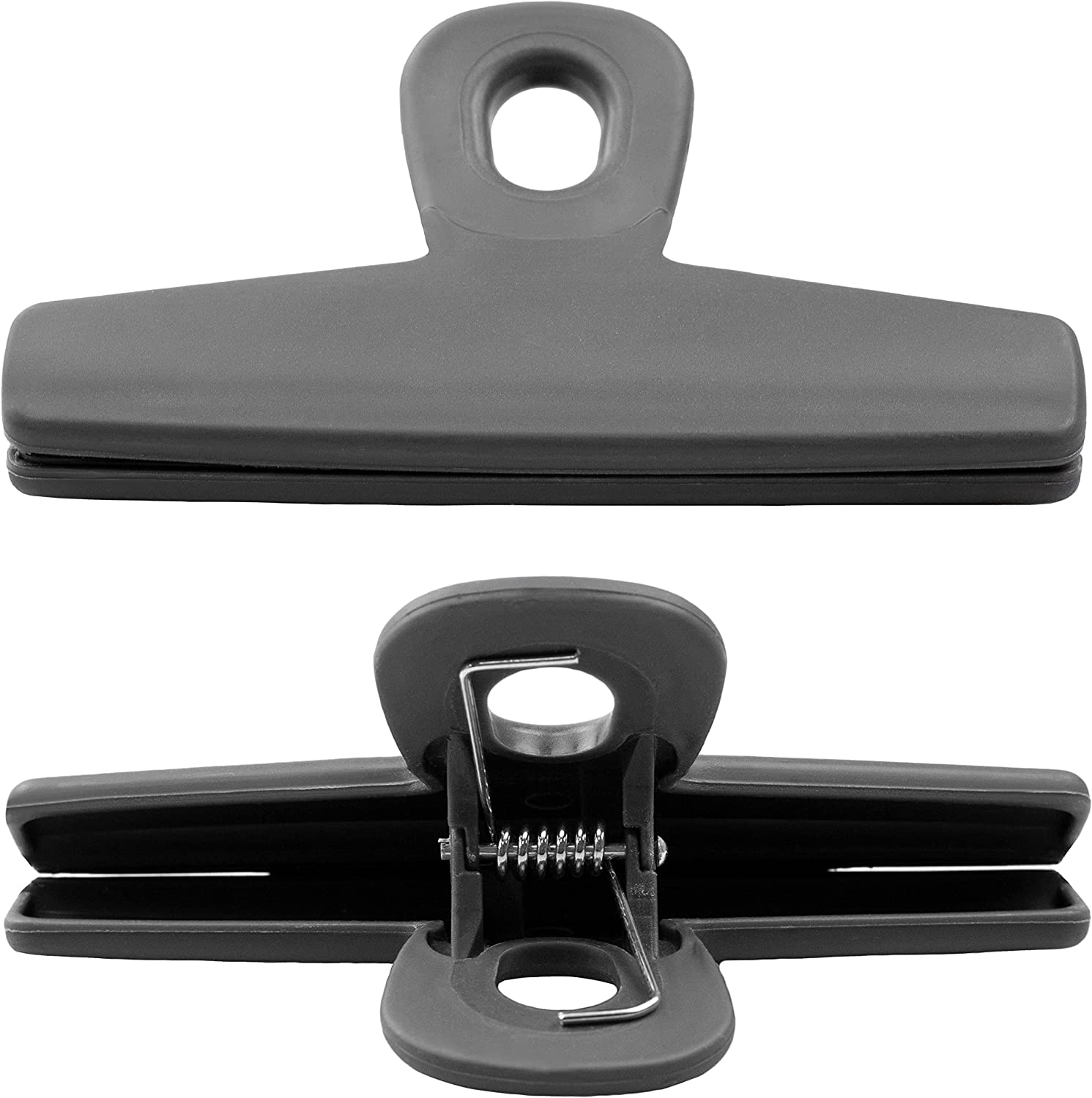 Foto 7 pulgar | Juego De 4 Clips Para Bolsas De Patatas Fritas Cook With Color, Color Gris, 12 Cm De Ancho - Venta Internacional.