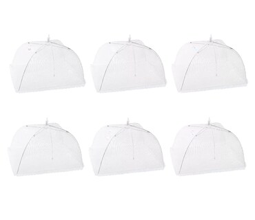 Foto 1 | Malla Cubre Alimento Plegable Food Protection Cover 6 Pcs Blanco