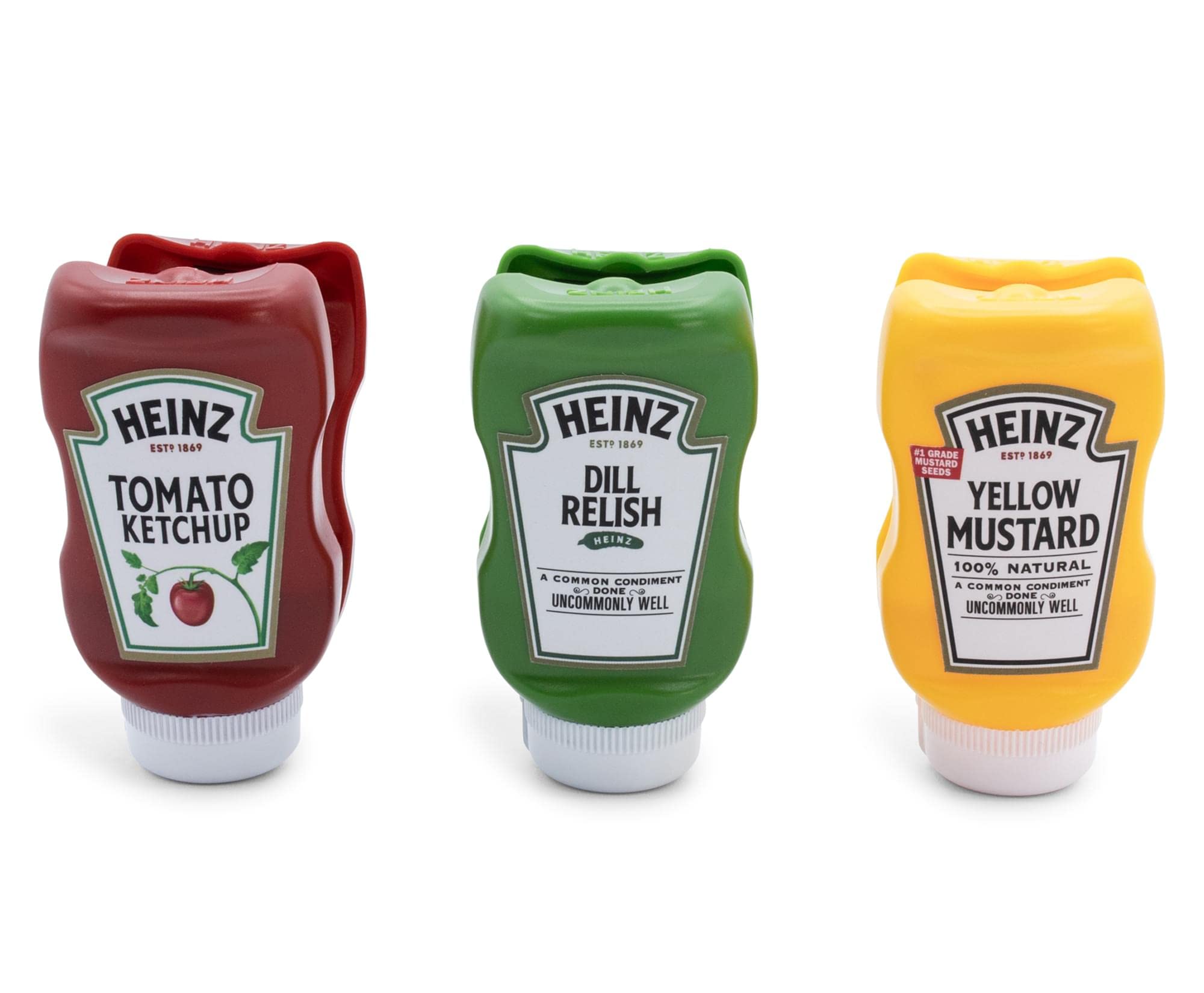 Foto 1 | Paquete De 3 Botellas De Plástico Chip Clips Heinz Para Pícnic - Venta Internacional.