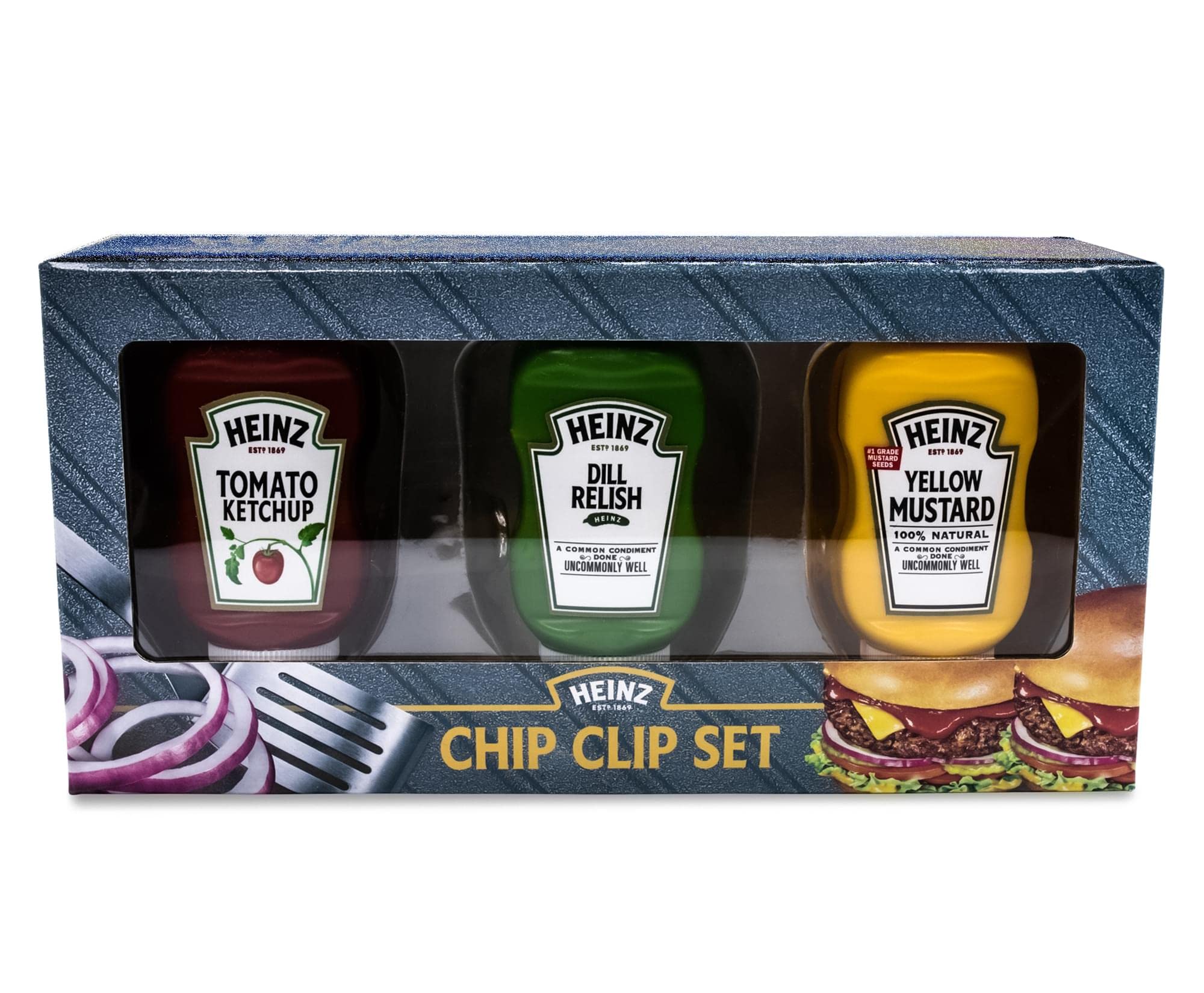 Foto 2 | Paquete De 3 Botellas De Plástico Chip Clips Heinz Para Pícnic - Venta Internacional.