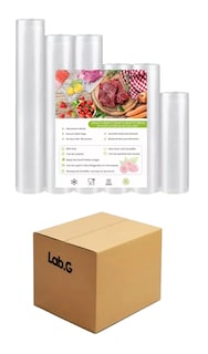 Foto 1 | Kit 6 Rollos Bolsas Alimentos Sellado Al Vacío 4 Tipos, Transparente