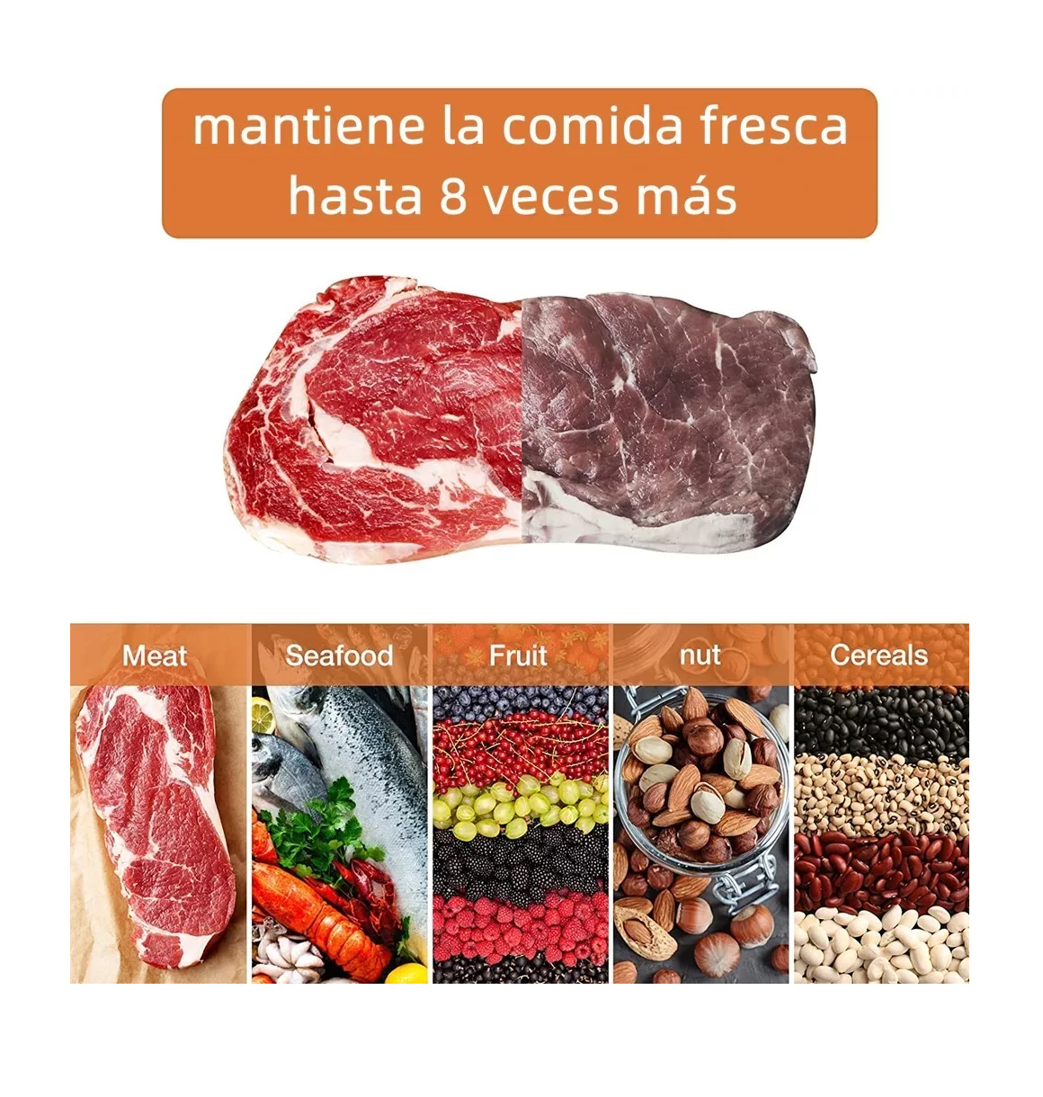 Foto 3 pulgar | Kit 6 Rollos Bolsas Alimentos Sellado Al Vacío 4 Tipos, Transparente