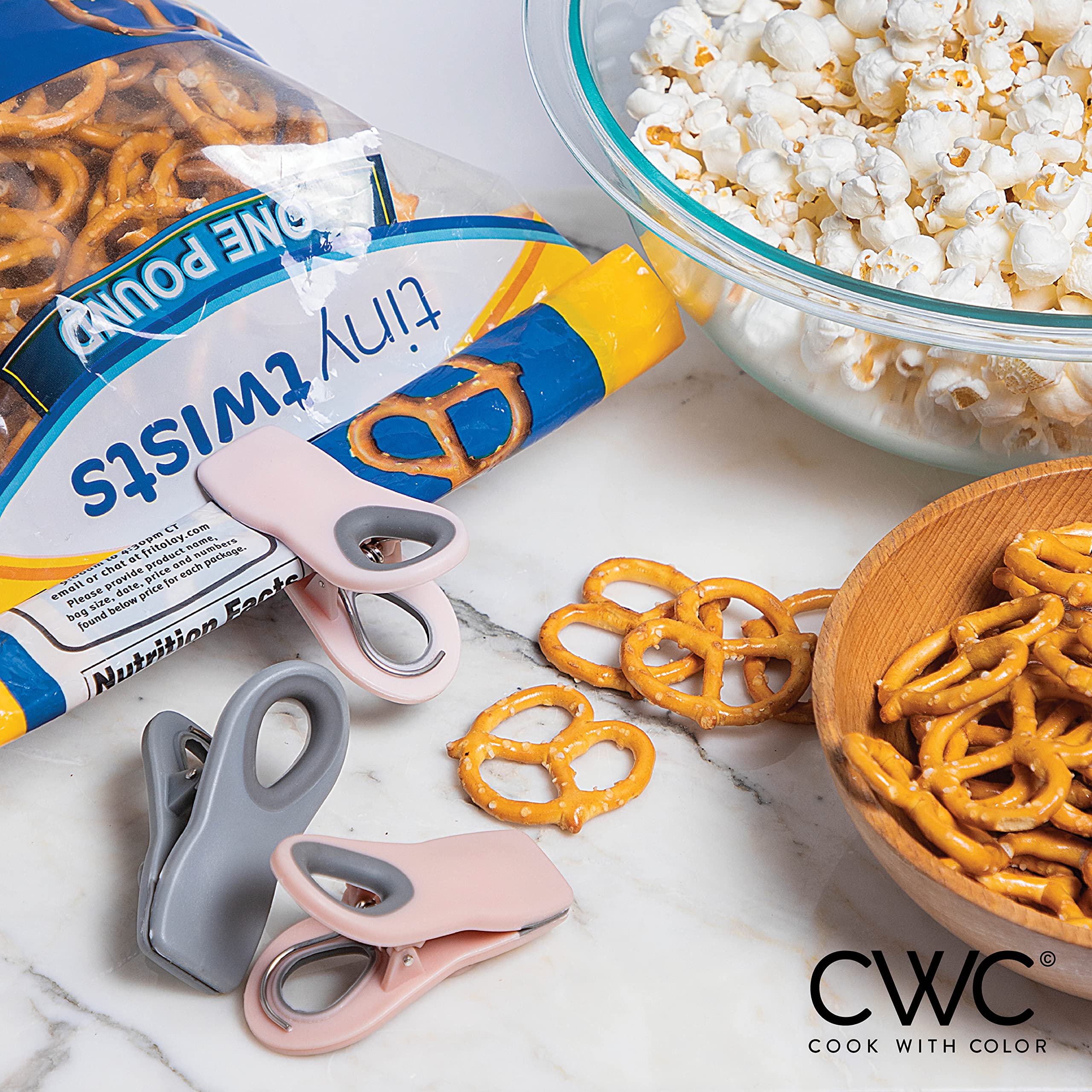 Foto 3 pulgar | Clips Para Bolsas Cook With Color, Cierre Hermético Para Almacenamiento De Alimentos (paquete De 5) - Venta Internaci