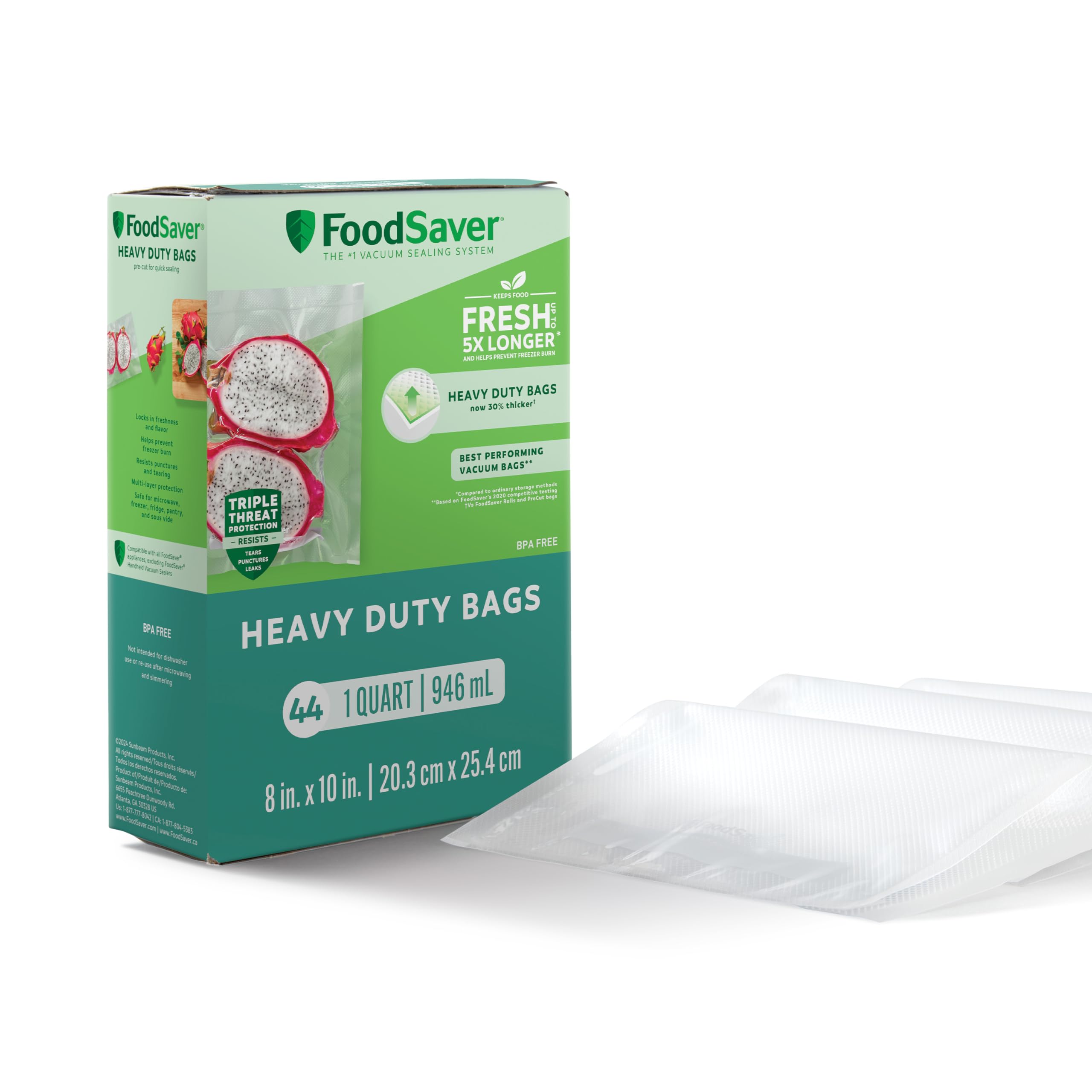 Foto 1 | Bolsas Selladas Al Vacío Foodsaver  Resistentes  De Un Cuarto De Galón  Paquete De 44 - Venta Internacional.